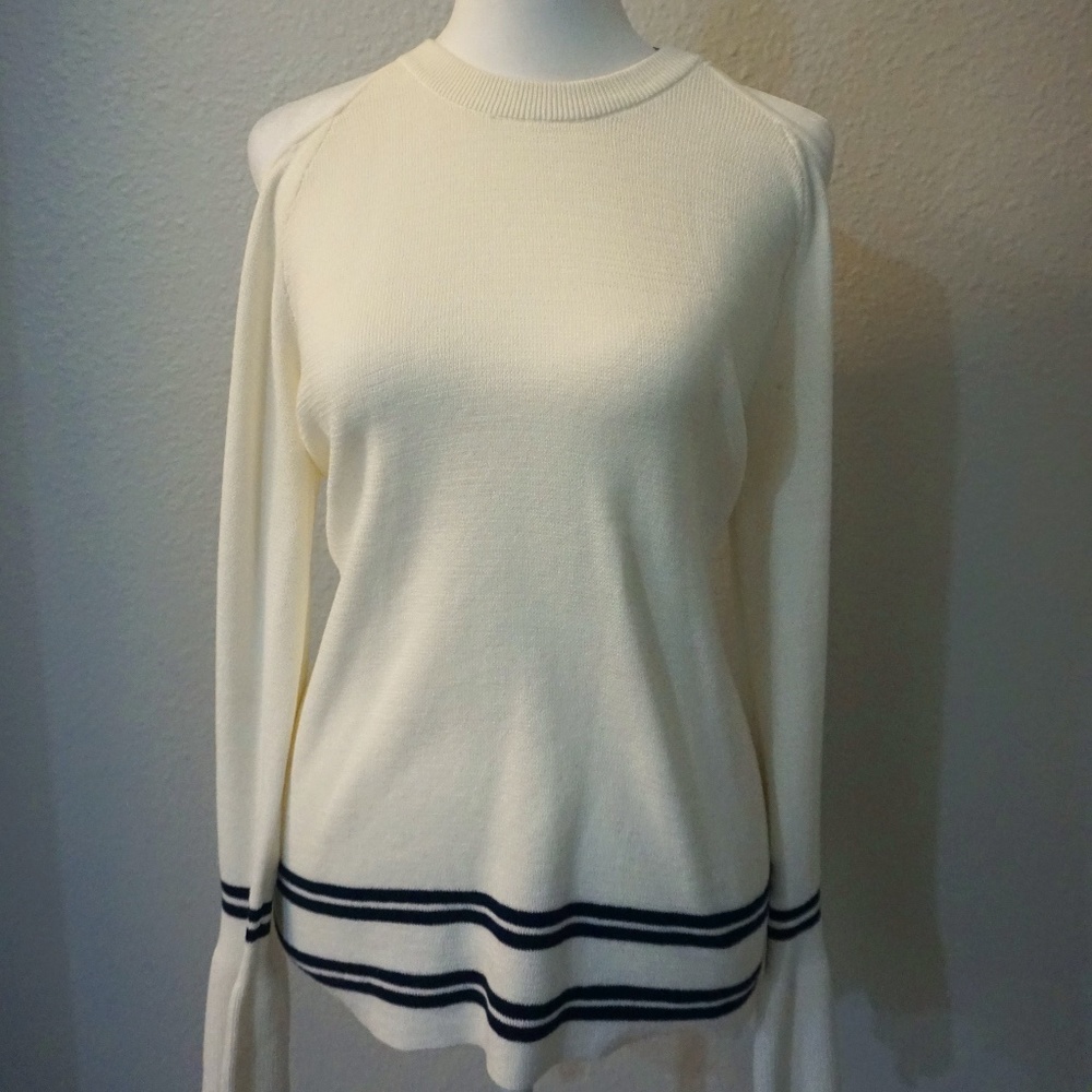 Long Sleeve Halter Top with Off Shoulders